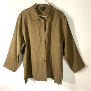 Ducci by Mahin Tan Linen Jacket Shacket